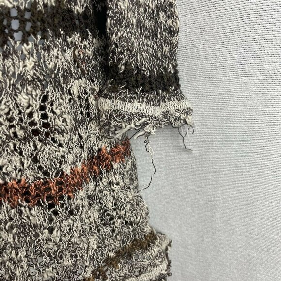 Free People Split Back Striped Tunic Frayed top - Picture 4 of 9